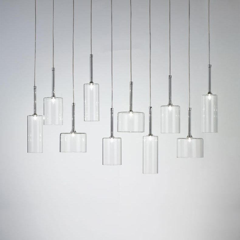 Valentina Minimalist Modern Glass LED Pendant Light, 3 Style