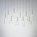 Valentina Minimalist Modern Glass LED Pendant Light, 3 Style