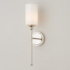 Arisha Milky Glass Mirror Front Vanity Wall Lamp, 2 Colour