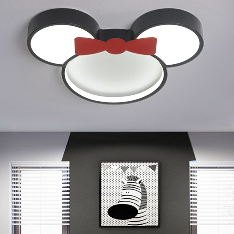 Aria Cartoon Mouse Flush Mount Ceiling Light, 2 Style