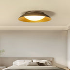 Arisha Round Metal Flush Mount Ceiling Light, Brass