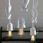 Aria Pendant Light Squirrel/Pinecone Modern, Resin, Restaurant