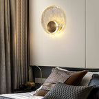Kristy Art Deco Globe Crystal&Metal Bedroom Wall Lamp, Gold