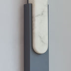 Arisha Modern Rectangular Stone Metal Wall Lamp