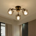 Arisha Black Semi-Flush Mount Ceiling Light