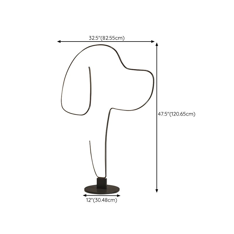 Edge Modern Cat/Dog Linear Metal Floor Lamp