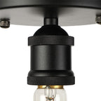 Silva Retro Vintage Bulb Semi-Flush Mount Ceiling Light
