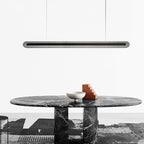 Arisha Minimalist Linear Metal/ Pendant Light, Black
