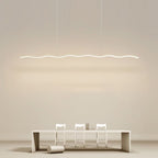 Arisha Wave Linear Pendant Light, Black/White