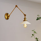 Silva Wall Lamp Retro Saucer Lampshade Metal Adjustable 2 Color, Bedroom