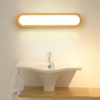 Muto Rectangular Wooden Energy Saving Oblong Wall Lamp