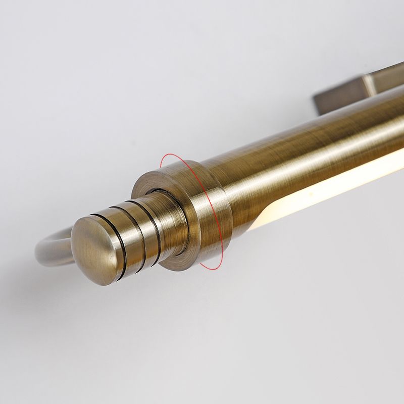 Arisha Modern Linear Metal Vanity Wall Lamp, Gold