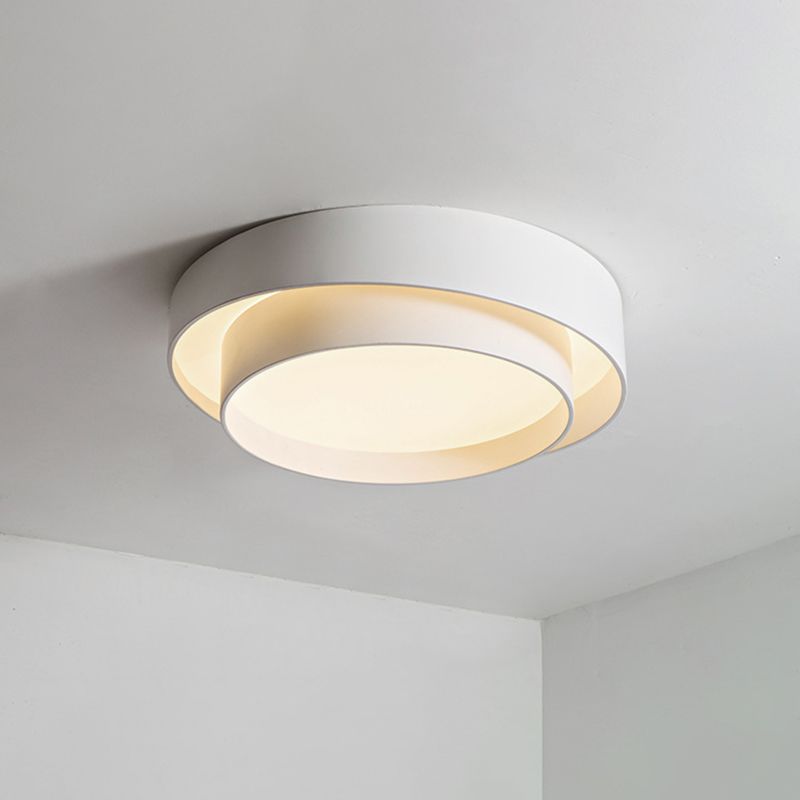Arux Nordic Art Deco Circular Flush Mount Ceiling Light