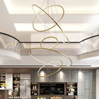 Arisha Minimalist Ring Metal Pendant Light, Gold, Living Room