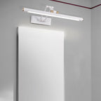 Arisha Modern Adjustable Mirror Front Vanity Metal LED Wall Lamp, Black/White