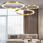 Arisha Modern Ring Metal Pendant Light, Gold