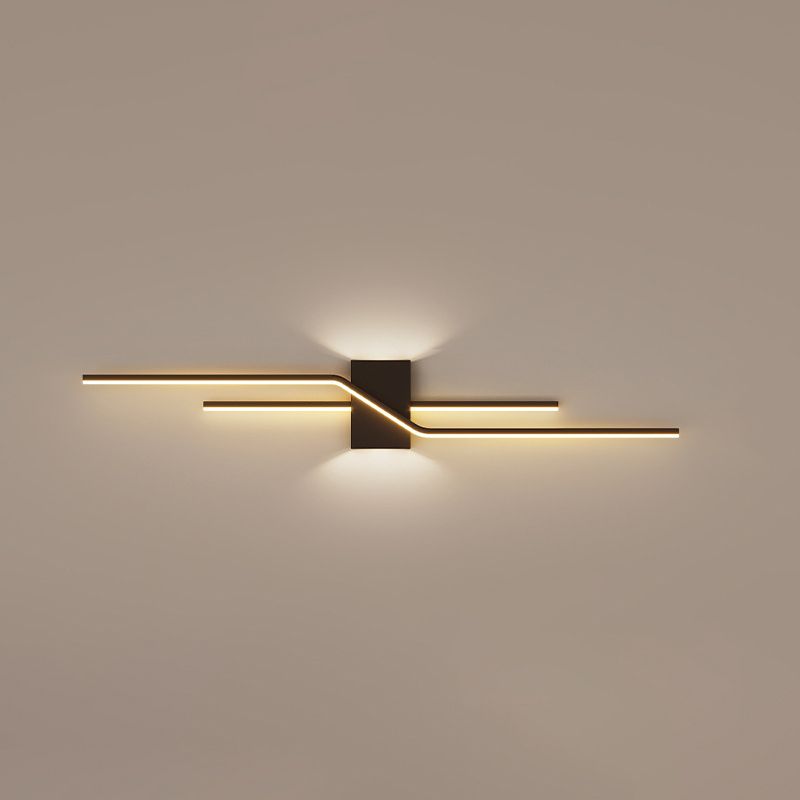 Arisha Minimalist Linear Metal Vanity Wall Light