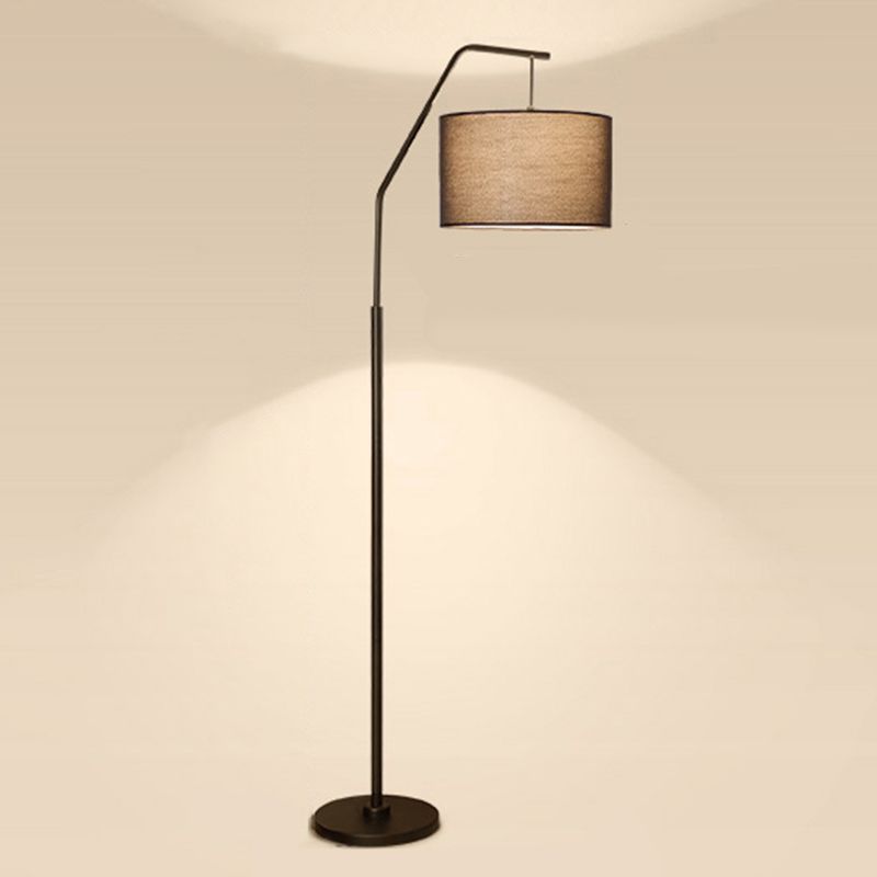 Eryn Cylinder Shape Floor Lamp, Over Arching Floor Lamp, Unique