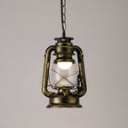 Silva Vintage Rustic Kerosene Pendant Light, 3 Color, 4 Style