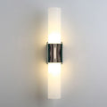Arisha Modern Double Headed Metal Glass Vanity Wall Lamp, Black/Gold