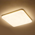 Muto LED Geometric Flush Mount Ceiling Light, White