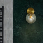 Valentina Vintage Clear Bubble Dresser Wall Lamp