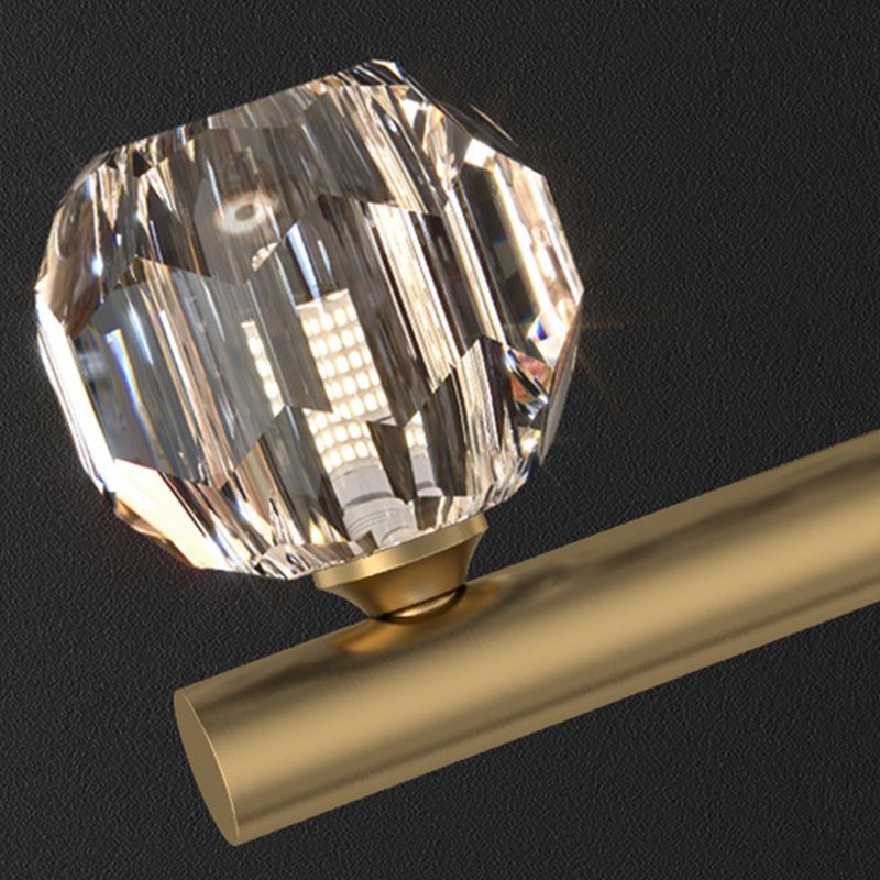 Kristy Metal & Crystal Pendant Light, Gold