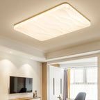 Muto LED Geometric Flush Mount Ceiling Light, White