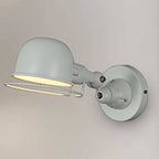 Epoch Wall Lamp Dome Modern, Metal Arm Adjustable, Black/White, Bedroom