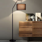 Eryn Cylinder Shape Floor Lamp, Over Arching Floor Lamp, Unique