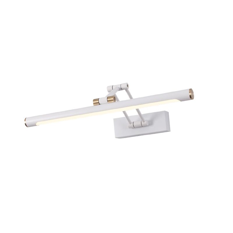 Arisha Modern Adjustable Mirror Front Vanity Metal LED Wall Lamp, Black/White