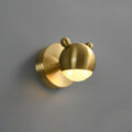 Arisha Modern Animal Globe Metal Vanity Wall Light, Gold, Bedroom