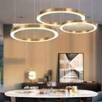 Arisha Modern Ring Metal Pendant Light, Gold