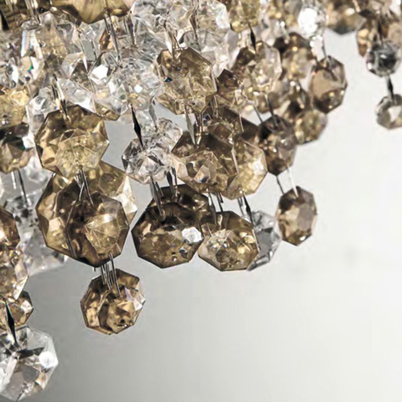 Kristy Modern Crystal Pendant Light Black/White/Brown/Gold