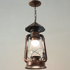 Silva Vintage Rustic Kerosene Pendant Light, 3 Color, 4 Style