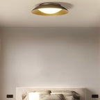 Arisha Round Metal Flush Mount Ceiling Light, Brass