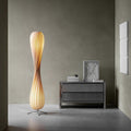 Ozawa Modern Twisted Wood Floor Lamp, Wood Color