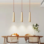 Muto Minimalist Wooden Pendant Light, Natural Wood Color