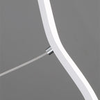 Arisha Wave Linear Pendant Light, Black/White