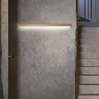 Muto Linear Mirror Wooden Front Vanity Wall Lamp