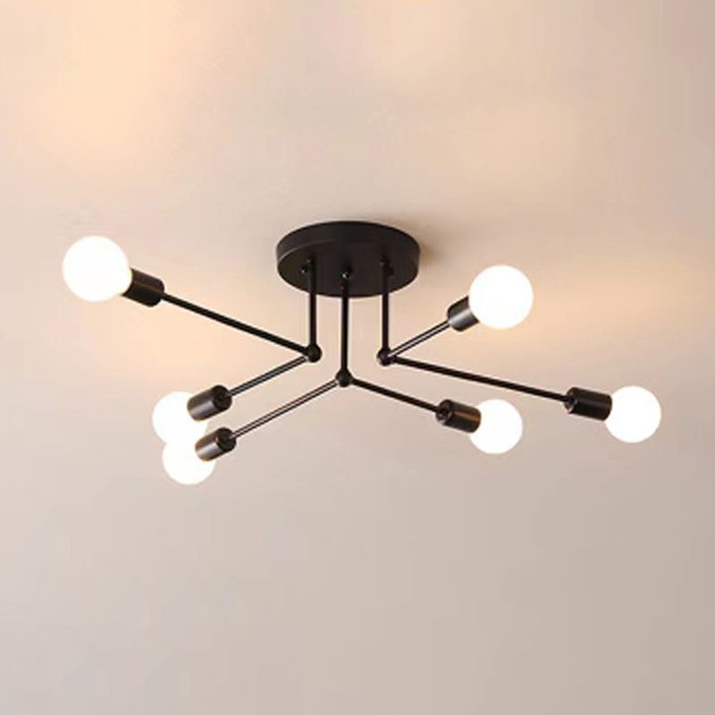 Valentina  Flush Mount Ceiling Light Linear Industrial