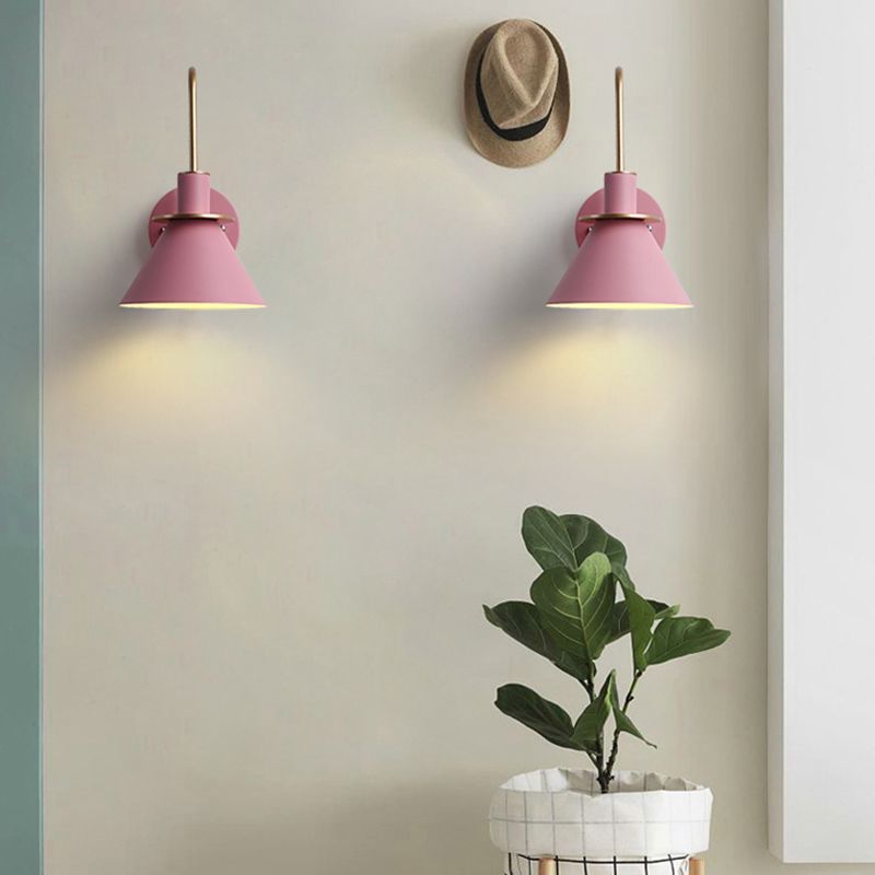 Valentina Vintage Horn Shape Metal Wall Lamp, Living room/Bedroom/Bathroom