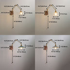 Muto Wall Lamp Modern, Folding Adjustable Metal, Study Room