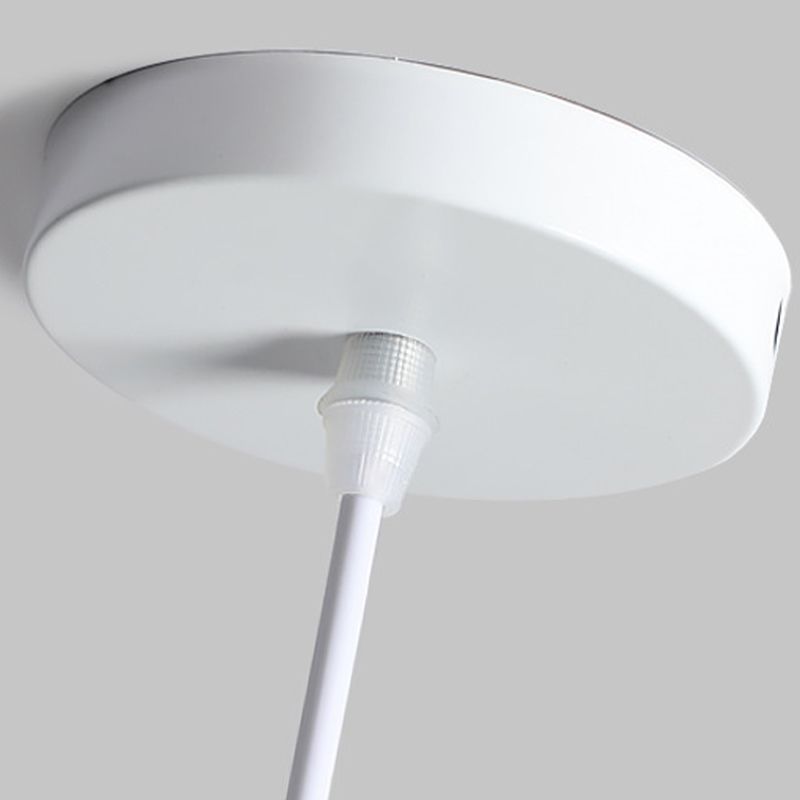 Valentina Minimalist Cap-shaped Metal Pendant Light, Natural Wood