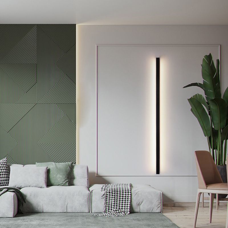 Gravo Minimalist Linear Metal/ Wall Lamp, Gold/Black/White