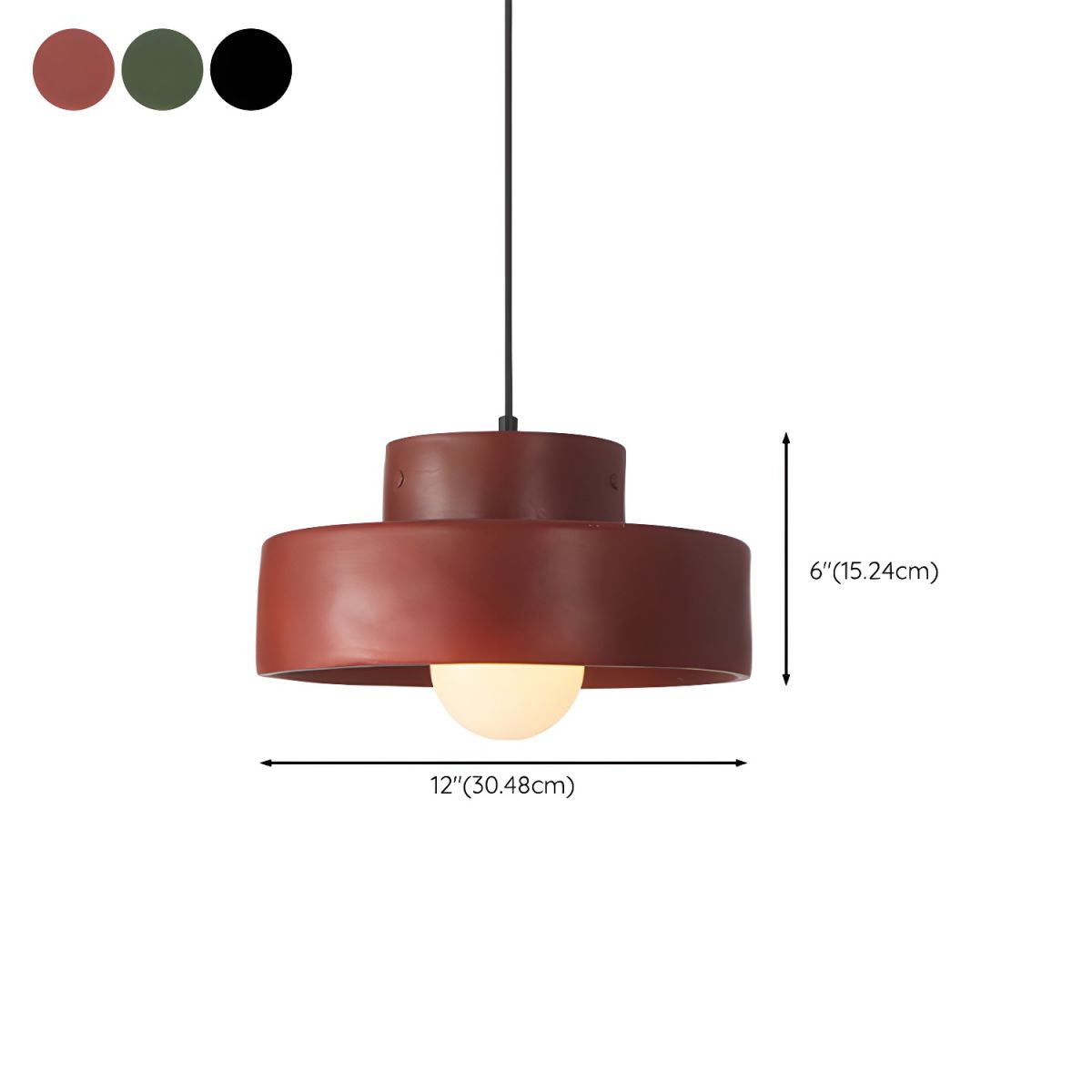 Arisha Modern Metal Pendant Light with Adjustable Hanging Length