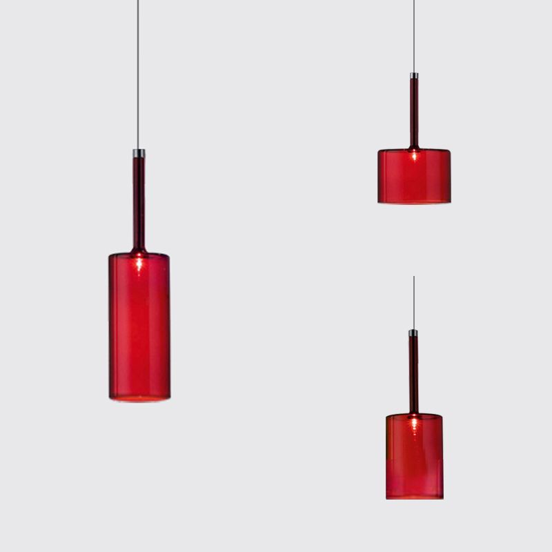 Valentina Minimalist Modern Glass LED Pendant Light, 3 Style