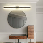 Arisha Minimalist Bar Black Metal Wall Lamp