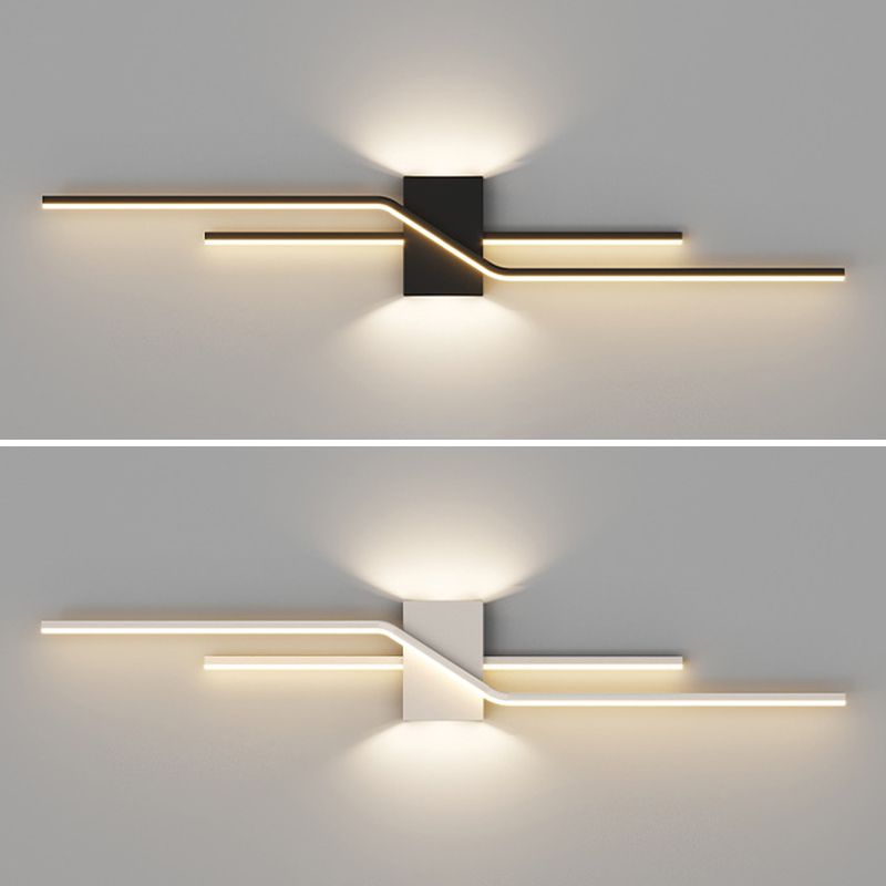 Arisha Minimalist Linear Metal Vanity Wall Light