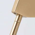 Salgado Minimalist Gold Floor Lamp, Metal, Living room